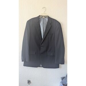 Croft & Barrow Mens Blazer Classic Fit 44L Long Black Business Casual